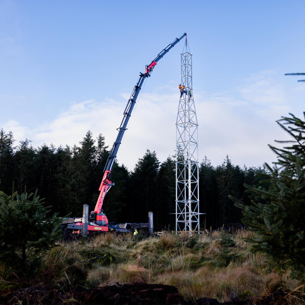 Remote tower erection