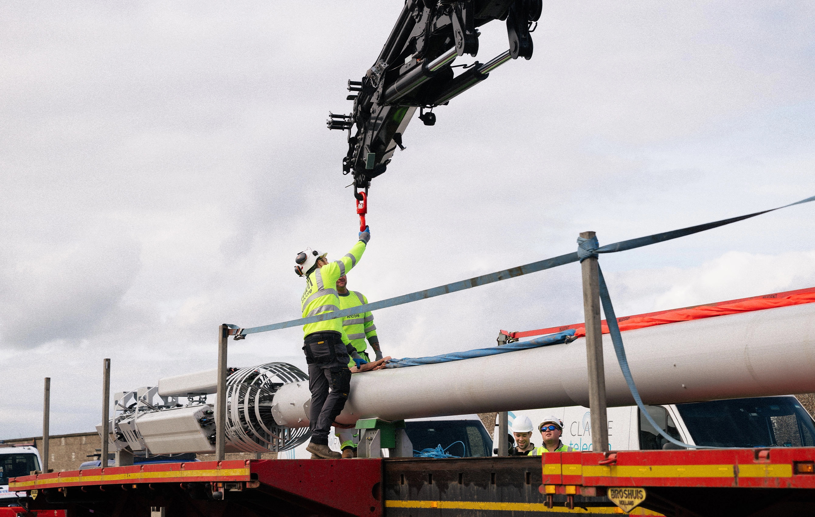 Streetworks mobile phone cell site